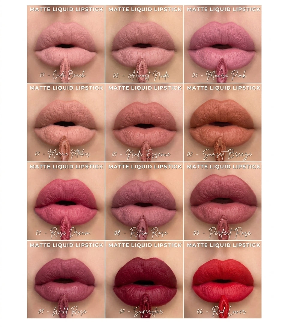 3Q Matte Beauty lip gloss pack of 12