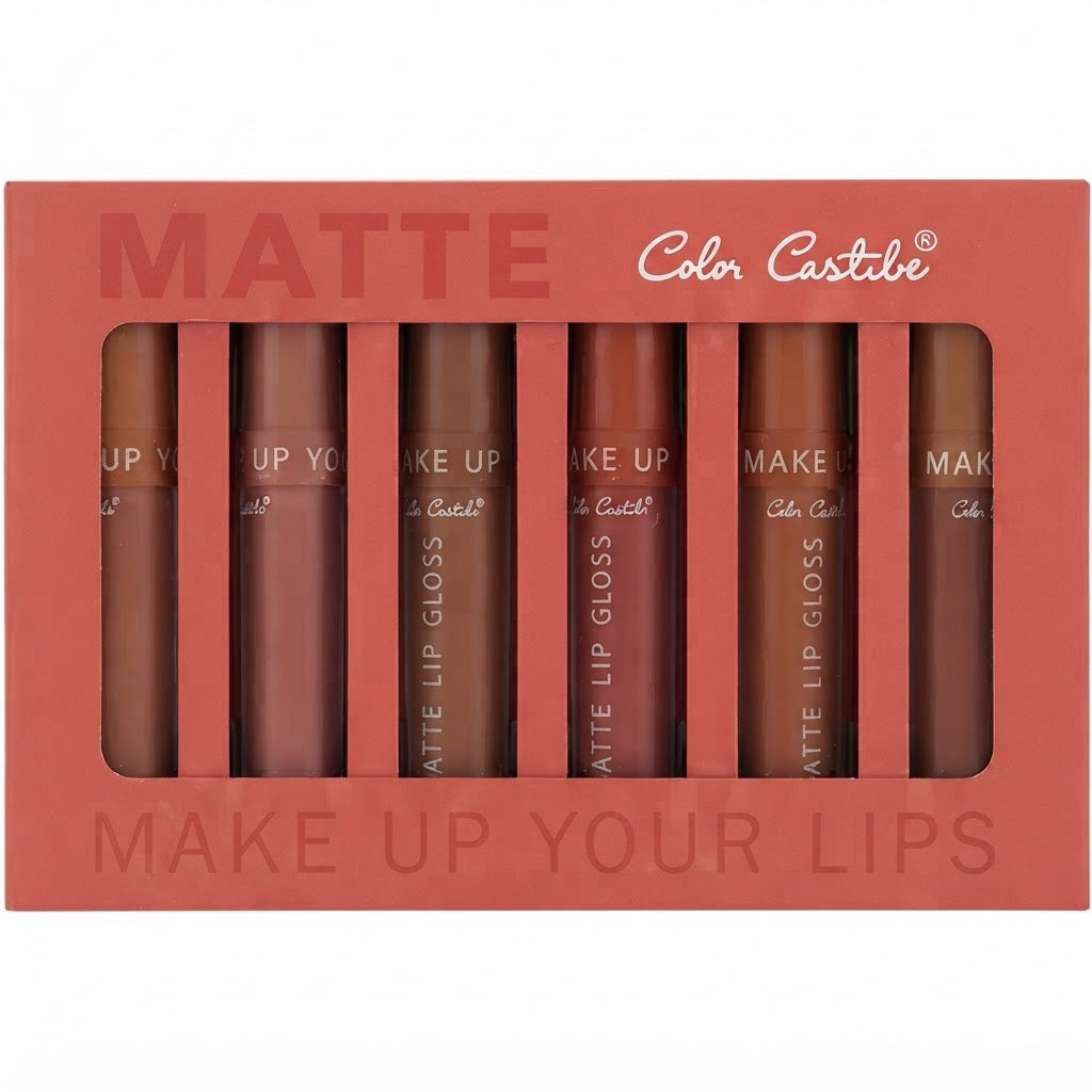 Color Castle – Matte Lip Gloss 6-Piece Pack