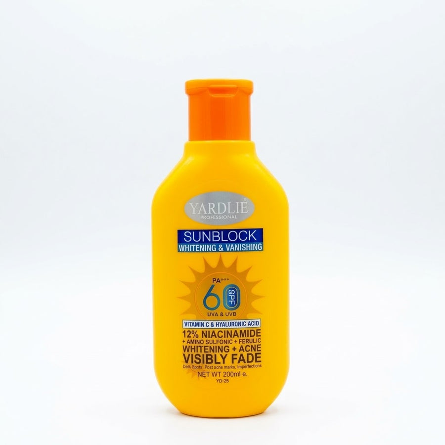 Yardlie Professional Sunblock Whitening & Vanishing SPF 60 PA+++ - 200ml