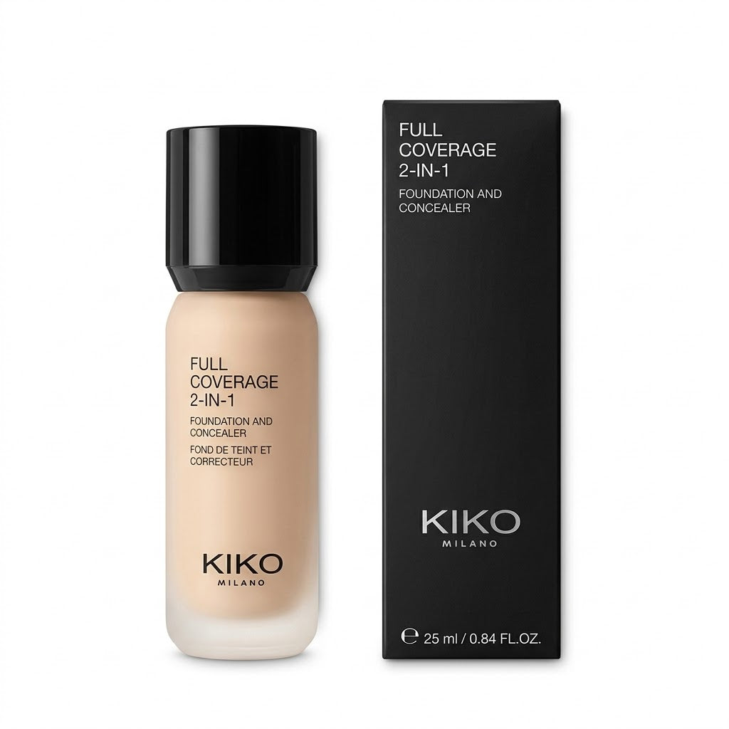 KIKO Milano-Full Coverage 2-in-1 Foundation and Concealer - 25ml
