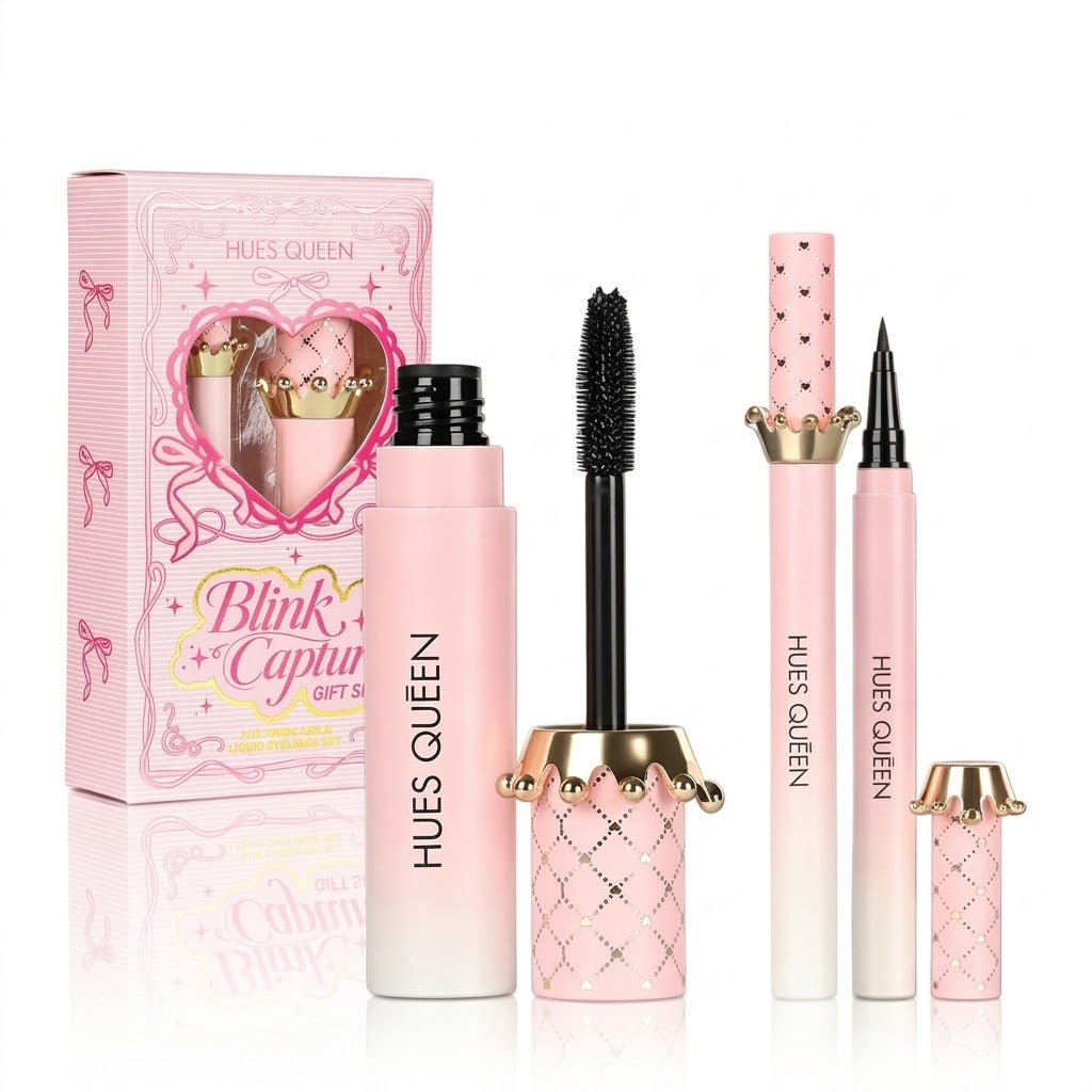 HUES QUEEN Blink & Capture 2-in-1 Eye Makeup Gift Set