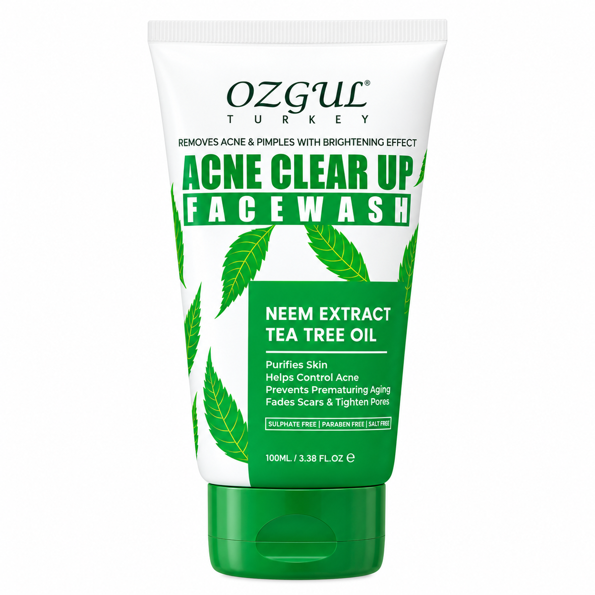 OZGUL Turkey Acne Clear Up Face Wash – Neem Extract & Tea Tree Oil - 100ml
