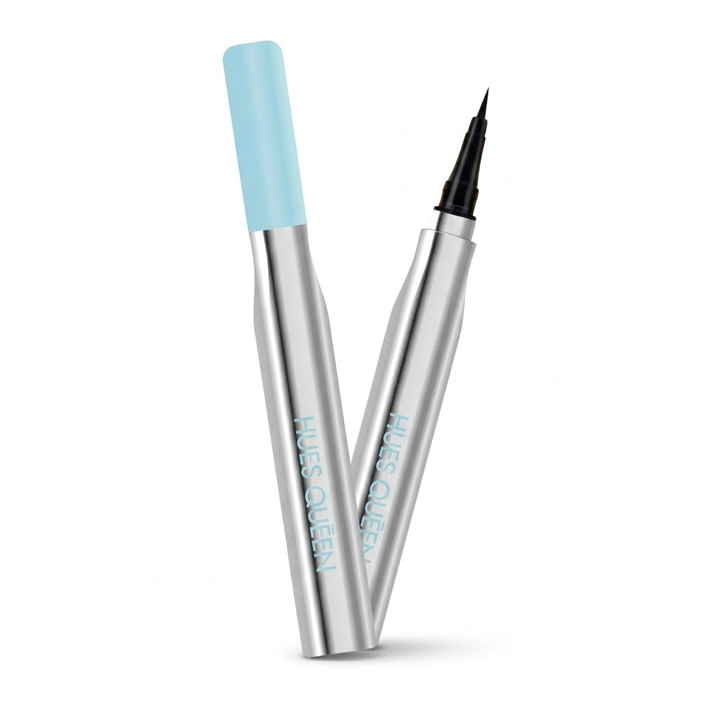 HUES QUEEN 360° Eye Liner Pen – Ultra-Fine Precision Liquid Eyeliner