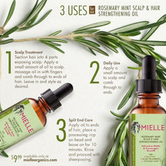 Mielle - Rosemary Mint Light Scalp & Hair Strengthening Oil 59Ml