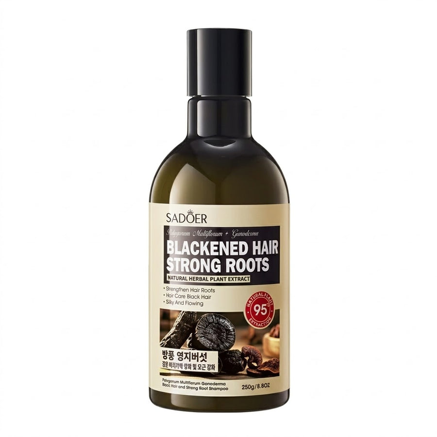 SADOER Polygonum Multiflorum + Ganoderma Blackened Hair Strong Roots Shampoo - 250g
