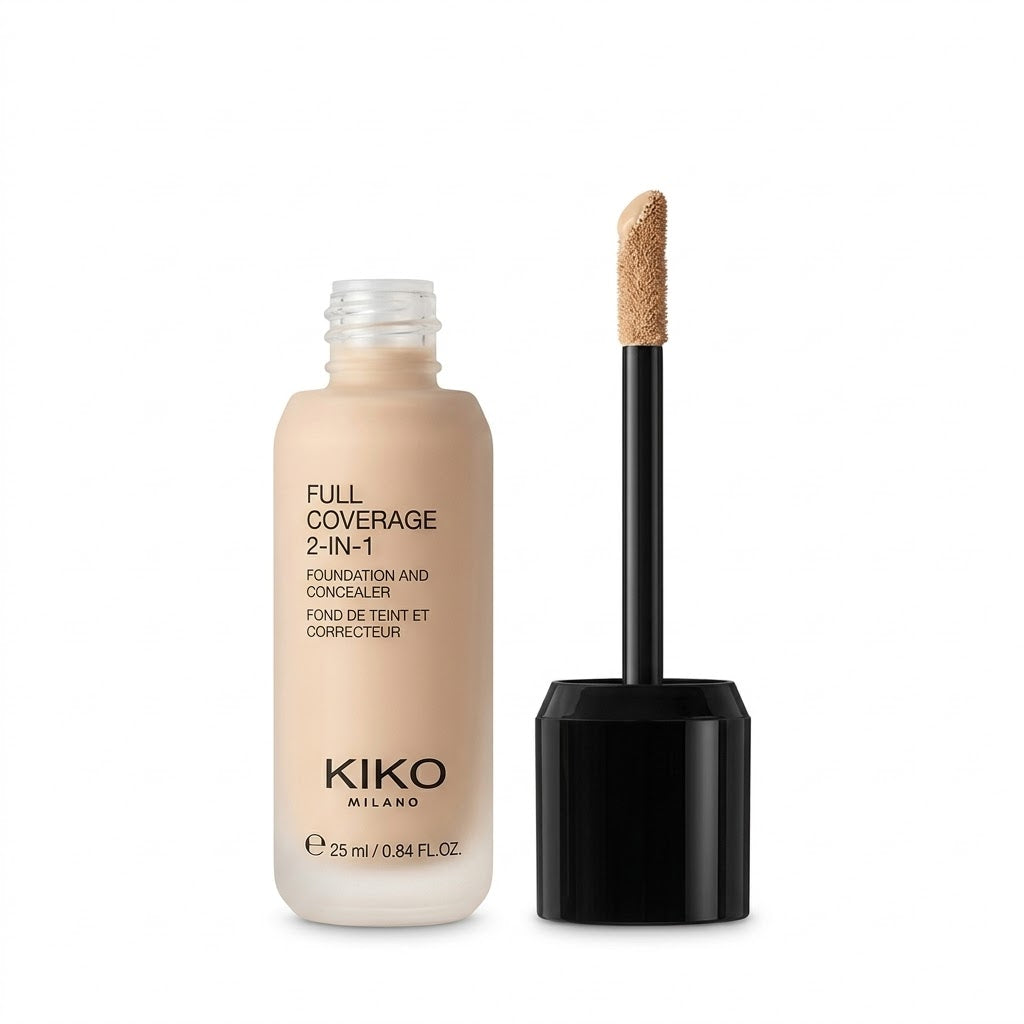 KIKO Milano-Full Coverage 2-in-1 Foundation and Concealer - 25ml